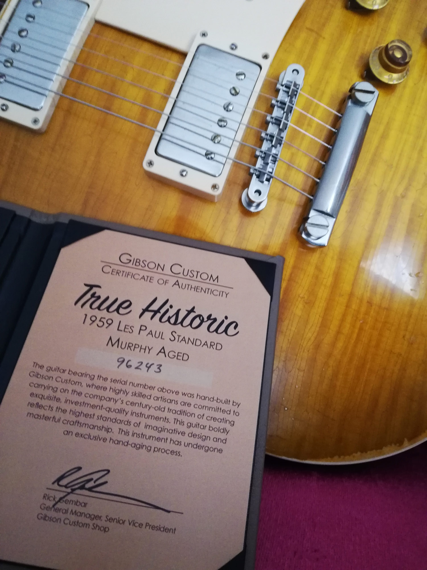 Gibson Les Paul 1959 Reissue true historic murphy aged